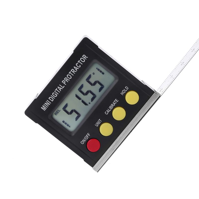 360 Degree Digital Protractor Inclinometer Electronic Level Box Magnetic Base Measuring Tools63HF