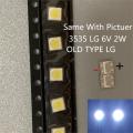 For LG SMD LED 50PCS/Lot 3535 6V Cold White CHIP-2 2W For TV/LCD Backlight TV Application Old Type Orginal LG LED