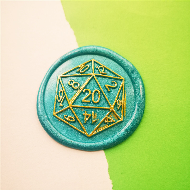 D20 Gamer Dice Wax Seal Stamp / Critical Role / Pansexual / Genderfluid / Envelop Seal / Letter Seal / Starter Kit / Wax Stick