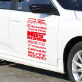 20Pcs Racing Door Decals Reflective Sticker Set Car Kit Sponsor Technical Auto Tuning Waterproof Decoration Stickers