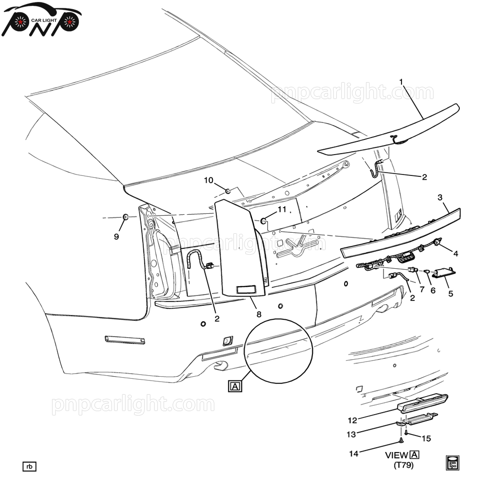 2010 Cadillac Cts Tail Lights