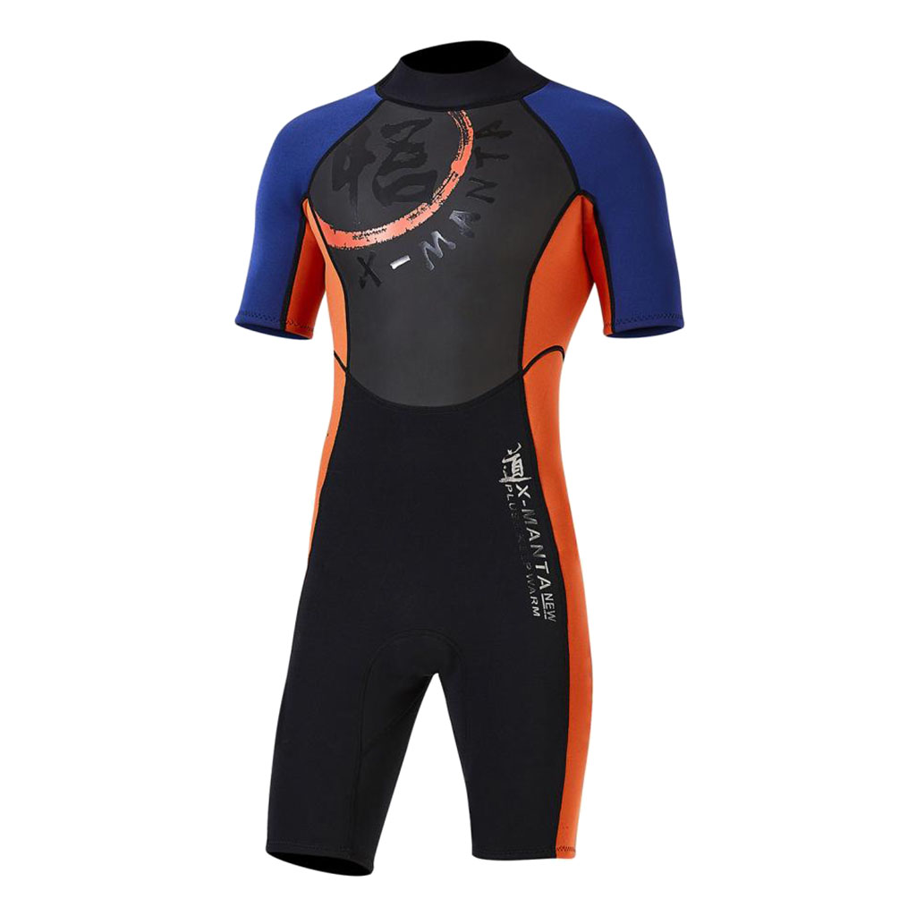 3mm Neoprene Men Short Sleeve Wetsuits Scuba Diving Snorkeling Surfing Wetsuits for Water Sports