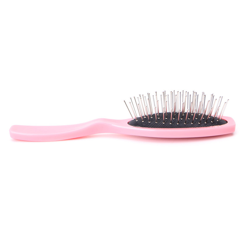 Anti Static Steel Tooth Comb Brush Hairdressing Salon Tools For Wig Hair Extensions Training Head Plastic Handle New