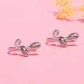 1 Pair Women New Fashion Fresh Olive Leaf Olive Branch Ear Clip Earrings Jewelry