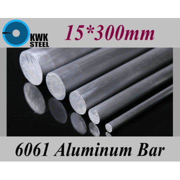 15*300mm Aluminum 6061 Round Bar Aluminium Strong Hardness Rod for Industry or DIY Metal Material Free Shipping