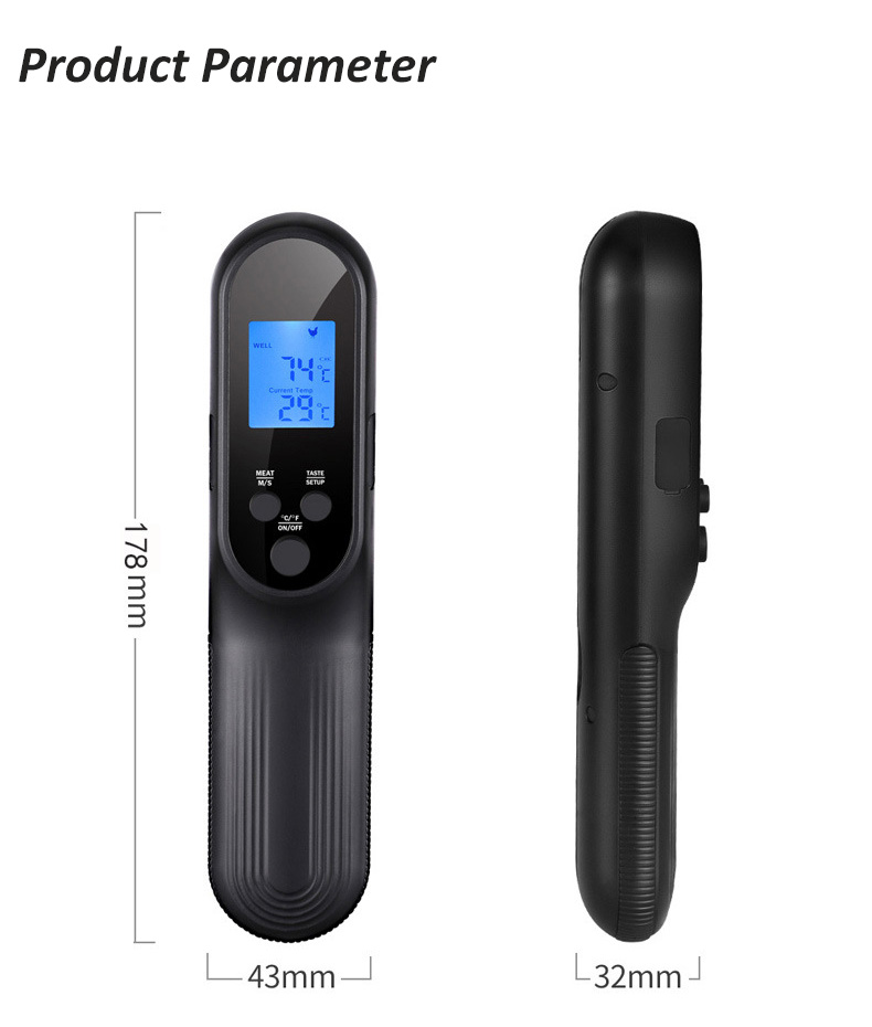 Digital Instant Read Cooking Thermometer Smart Food Temperature Gauge Meat Thermometer with Probe