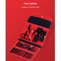 New 16 In 1 Stainless Steel Nail Clippers Set Grooming Nail Scissors Suit Art Cuticle Utility Tools Nail Manicure Set