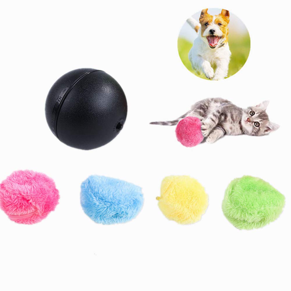 Pet Dog Cat Electric Toy Ball Magic Roller Ball Toy Automatic Roller Ball Magic Ball Dog Cat Pet Toy Supplies Battery Needed