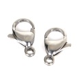 10pcs/lot 304 Stainless Steel Lobster Clasps Hooks for DIY Necklace Bracelet End Connectors Parts Chain Buckle Jewelry Making