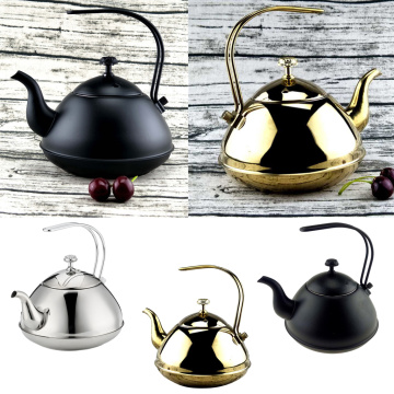 2L Whistling Tea Kettle with Handle Stainless Steel Teapot for Stovetops Camping Hiking Picnic BBQ Tea Pot Outdoor Water Kettle