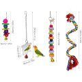 8PCS Parrot Toys Birds Swing Toys Bird Chewing Toys Birds Cage Toys Suitable for Small Parakeets Macaws, Parrots, Love Birds