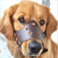Adjustable Leather Dog Muzzle Mask Mouth Muzzle Soft Anti Stop Chewing Pet Training Products for Small Medium Large Dog XS-XXL