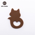 Let's Make 6pcs Baby Teether Tiny Rod Food Grade Silicone Teething For Baby Teeth Cartoon Fox Animals Shape Silicone Teethers