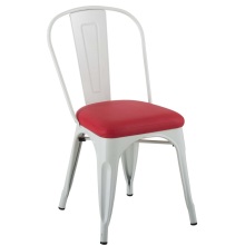 Maria Restaurant Metal Tolix Chair With Soft Pad