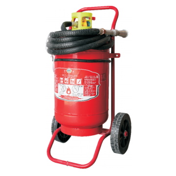 Cart type dry powder fire extinguisher