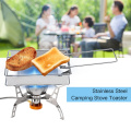 Bread Toaste Grill Stainless Steel Toaster Plate Portable Outdoor Camping Bread Toaster Grill Hiking Picnic Bread Toaste Grill