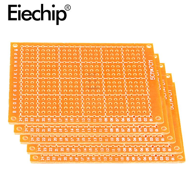 10pcs/lot 5x7cm Single Side Prototype Paper PCB Board 5*7cm Universal Printed Circuit Board 50x70 mm Diy Electronic Copper Plate