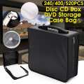 Handheld 240/400/520 Discs CD DVD Wallet Storage Bag Case Album Organizer Media Products Black PU Leather Discs Storage Box