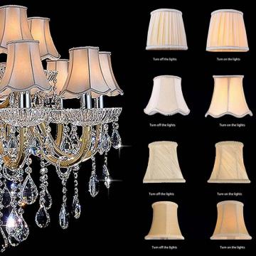 Classical Lampshade Crystal Candle Chandelier Special Lamp Cover Exquisite Cloth Covers E14 Lamp Covering Cloth Shade