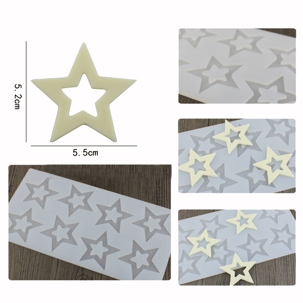 Hot DIY 3D Star Shape Silicone Mold Cake Cupcake Silicone Mold Chocolate Mould Decor Muffin Pan Baking Stencil Decorating Tools