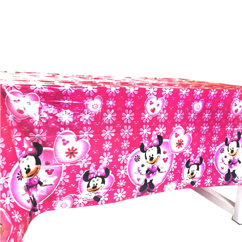 Disney Minnie Mouse Girls Kids Party Decorations Paper Cups Napkins Plates Tablecloth Baby Shower Birthday Minnie Party Supplies