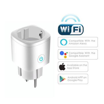 WiFi Smart Socket EU Plug Outlet Tuya Wireless Socket Remote Control Monitor Power Home Appliances Works With Alexa Google Home