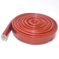 ID 4 6 8 10 12 15 20 25mm Red High Temperature Resistant Fire Retardant Casing Pipe Thicken Insulation Silicone Fiberglass Tube