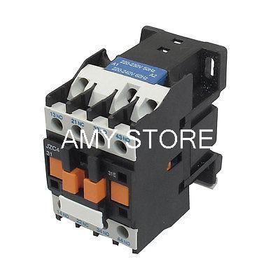 Coil 50/60Hz 220-240V 20A 35mm DIN Rail 3P 3NO 1NC AC Contactor JZC4-31