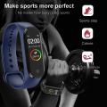 M4 Smart Bracelet Color IPS Screen Smart Band Sport Fitness Pedometer Blood Pressure Wristband Walk Step Counter Men Women Watch