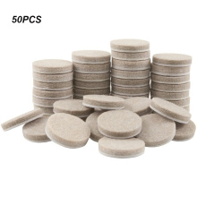 50pcs Self Adhesive Felt Furniture Chair Leg Pads Thicker Round Protects Floor Surface Anti Skid Scratch Tabs Pad Home Appliance