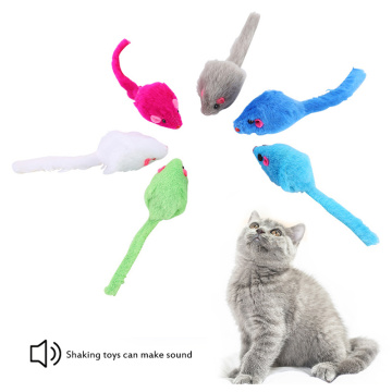 Plush Mice Palying Toy For Cat Scratch Bite Resistance Interactive False Mouse Toy Soft Funny Palying Toy For Cat Kitten Pet Toy