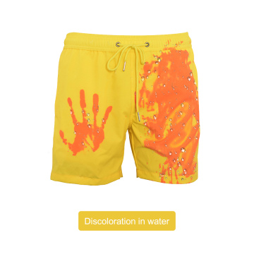 Summer Men's Swimming Shorts Trunks Temperature-Sensitive Color-Changing Beach Trunks Quick-Dry Bathing Suit Swimming Supplies