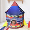 Rocket Ship Kids Play Tent Indoor Outdoor Pop Up Tent Kid Playhouse Conveniently Children's Tent Toys Gifts for Kids Boys Girls