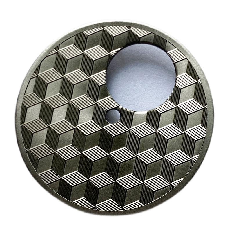 Cubes watch dial for mechanical movement