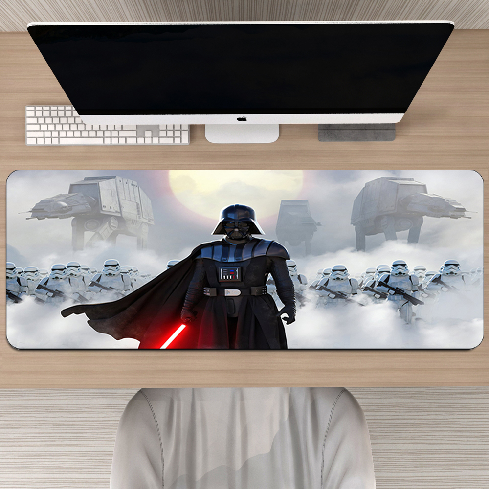 80x30cm Star Wars Gaming Mouse Pad Gamer XXL Large Rubber Computer Keyboard Locking Edge Big Mousepad Otaku Laptop Desk Mat