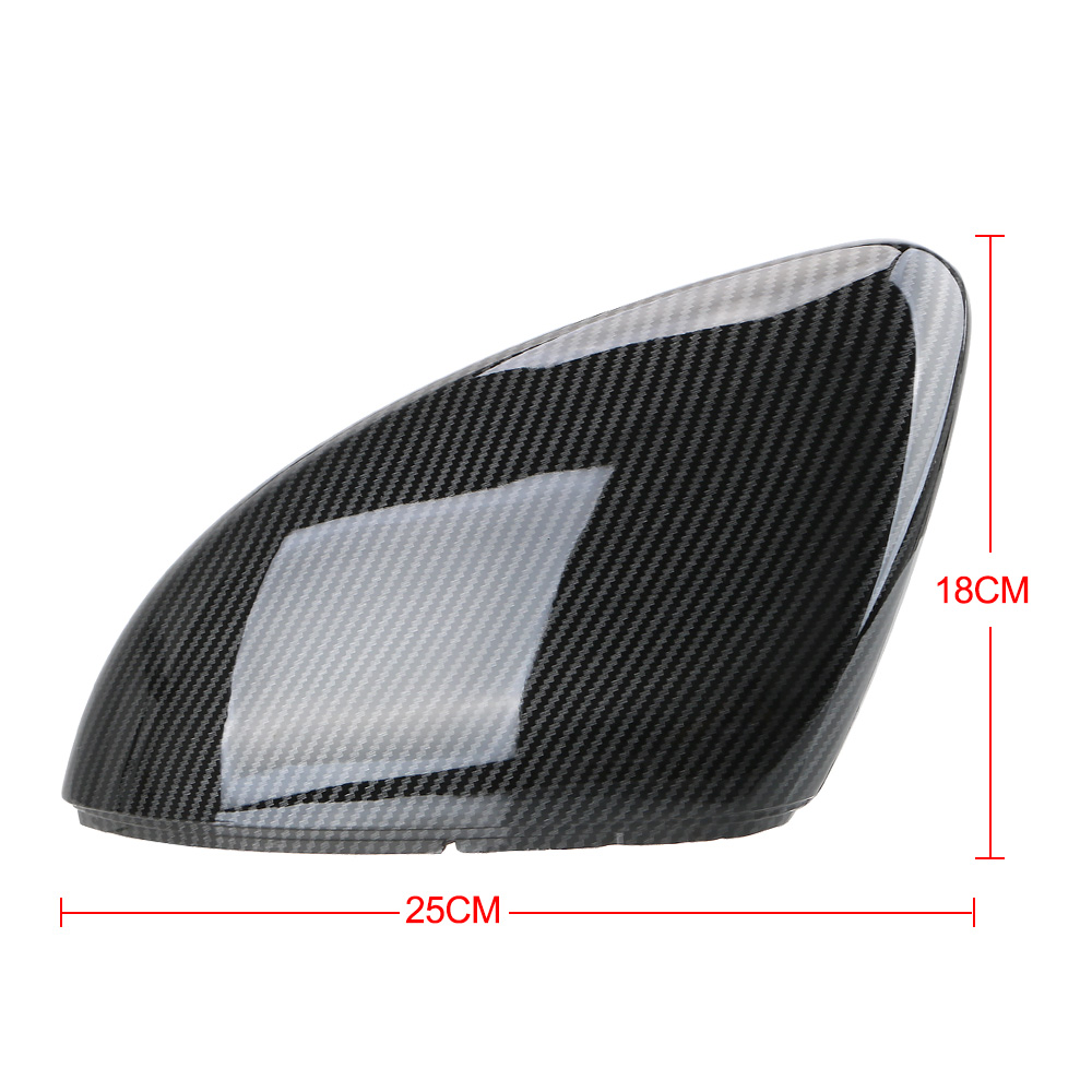 2 Pcs/set Car Mirror Covers Caps RearView Mirror Case Bright Carbon Black Cover For VW Golf MK7 7.5 GTI 7 7R Auto Car-styling