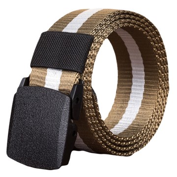 Canvas Belt For Men Women Waist Belt 2021 Fashion Plastic Buckle Casual Cowboy Black Belt Ceinture For Jean Useful Accessories