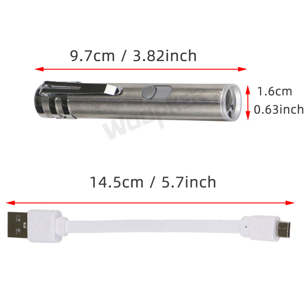 Mini red dot laser pointer USB rechargeable 3 in 1 flashlight UV light Lazer pen Power point multi-function lasers