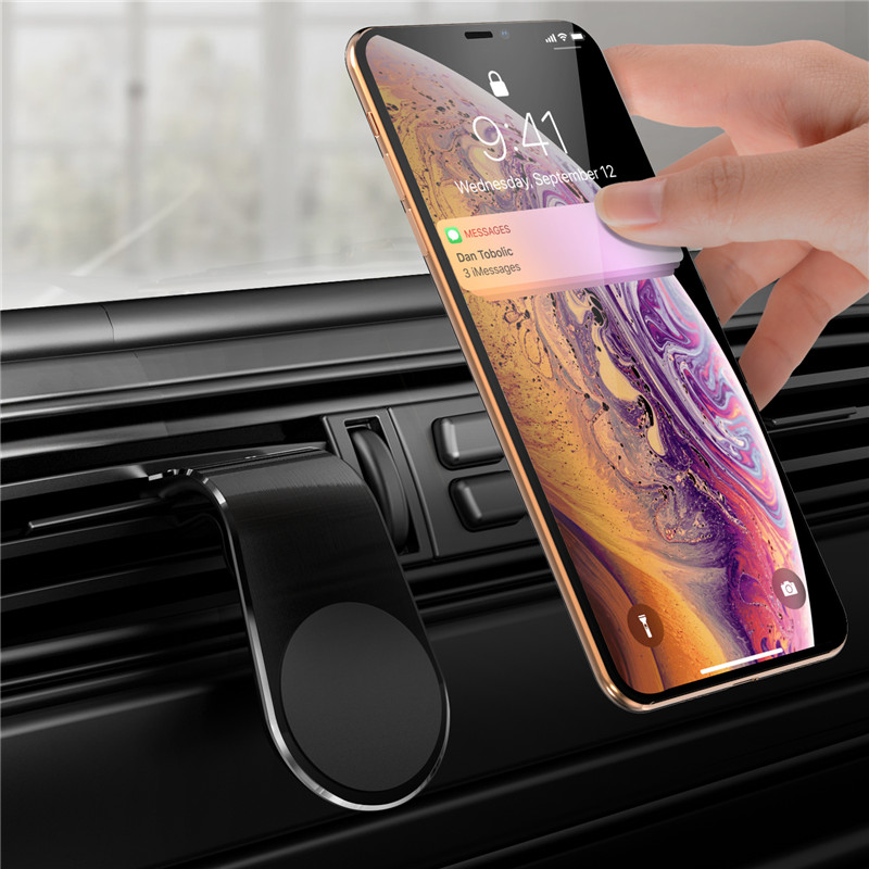 Tkey 360 Magnetic Car Phone Holder For iPhone 11 X Metal Air Vent Mount Stand For Xiaomi Mi 9 Note10 Tablets GPS Phone Holder