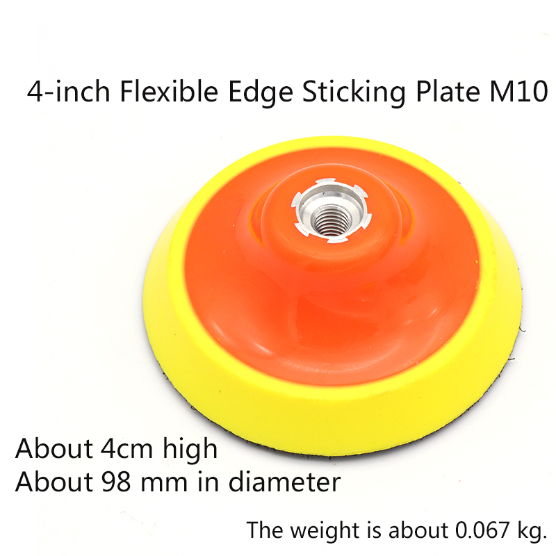 1pcs 1-6 Inch Flocking Sandpaper Sucker Sanding Pad Thread M10/M14 Flexible Edge Sticky Self-adhesion Disc Angle Grinder