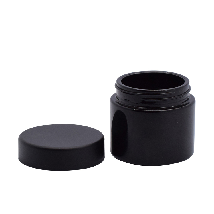 Black glass storage jar factory