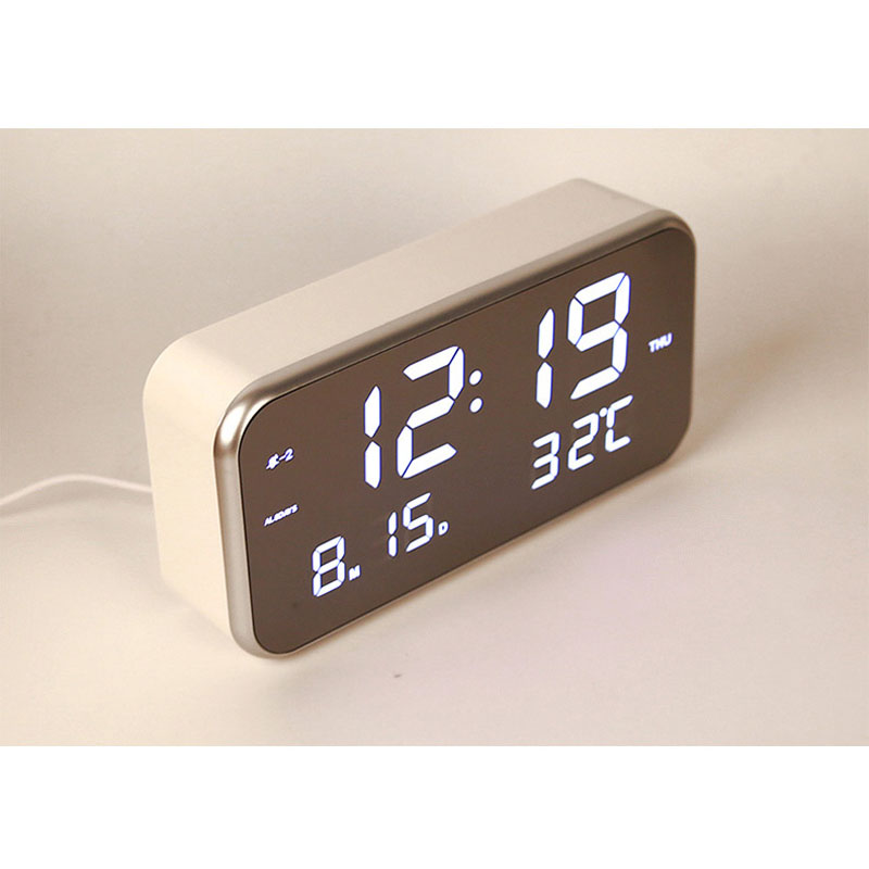 LED Clock Snooze Digital Alarm Clock Travel Electronic Desk Led Table Clock Wake Up Silent Alarm Clock Bedroom Home Decor Gift
