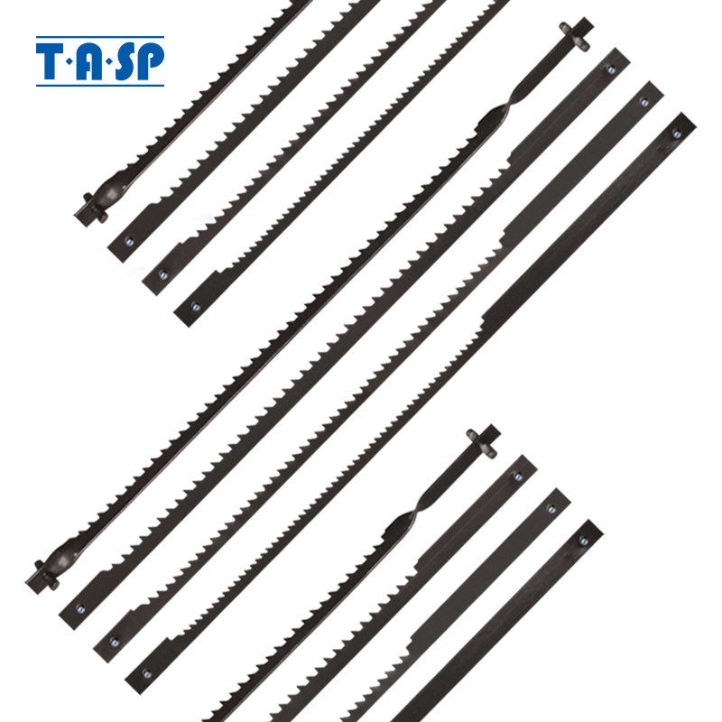 TASP 12pcs 4" 105mm Pinned Scroll Saw Blades Wood Cutting Blade for Dremel Moto Saw