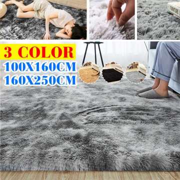 160x250cm Carpet Tie Dyeing Plush Soft Carpet For Living Room Bedroom Anti-slip Floor Mat Bedroom Water Absorption Carpet Rug