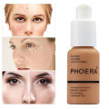 PHOERA 30ml Face Foundation Cream Base Makeup Liquid Foundation Moisturizer Oil Control Natural Long Lasting Facial Concealer