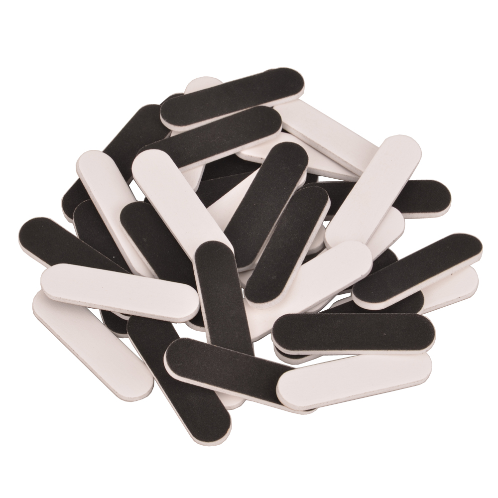 500pcs/lot Sanding Mini Nail File 180/240 Black white Sanding Buffer Block Grinding Polishing Manicure Tools Wholesale