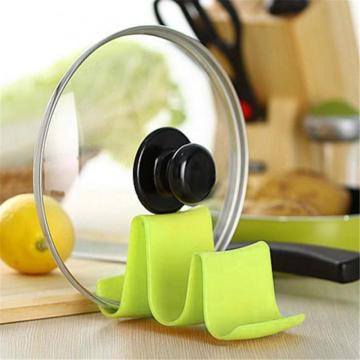 Plastic Kitchen Wave Shape Pot Pan Cover Lid Shell Stand Holder Racks Ladle Spoon Storage Rack Cooking Tools