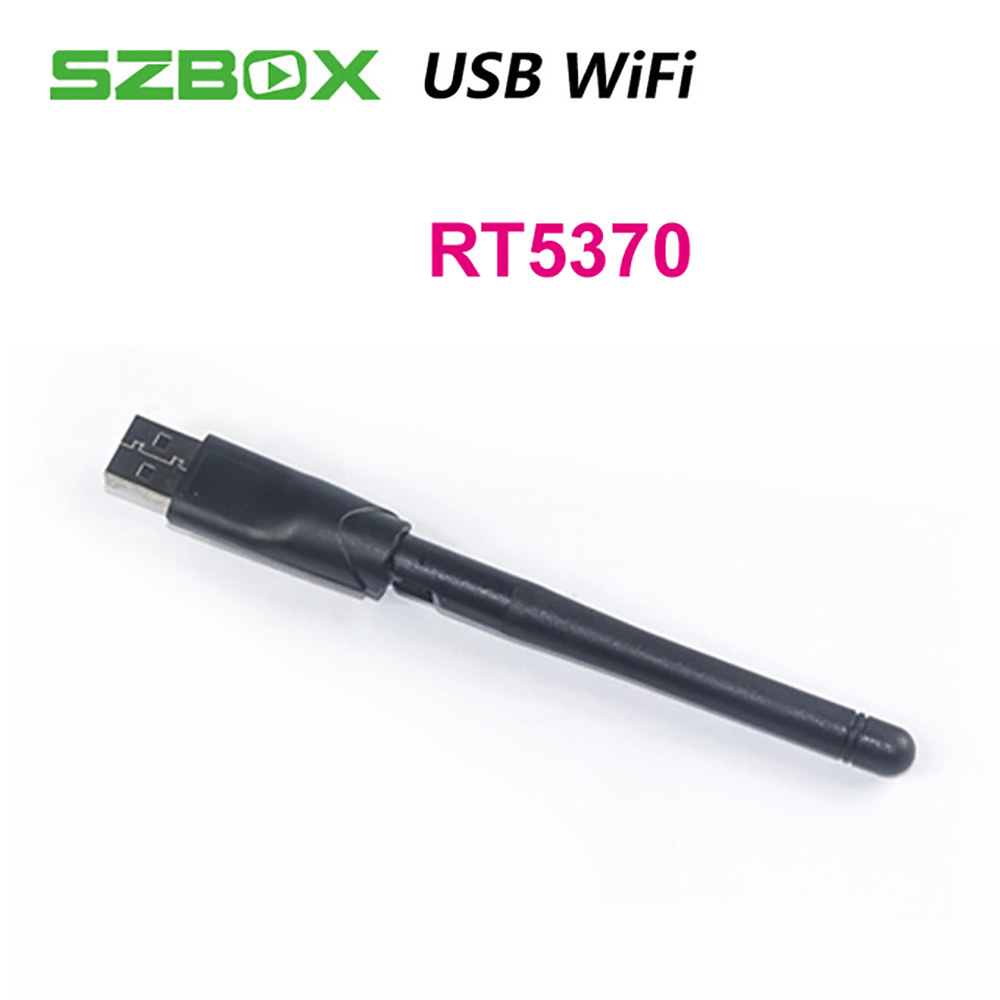 SZ RT5370 150Mbps USB WiFi Dongle Wireless 802.11 LAN Adapter Rotatable Antenna for PC Satellite TV Receiver V8S Freesat V7 V8