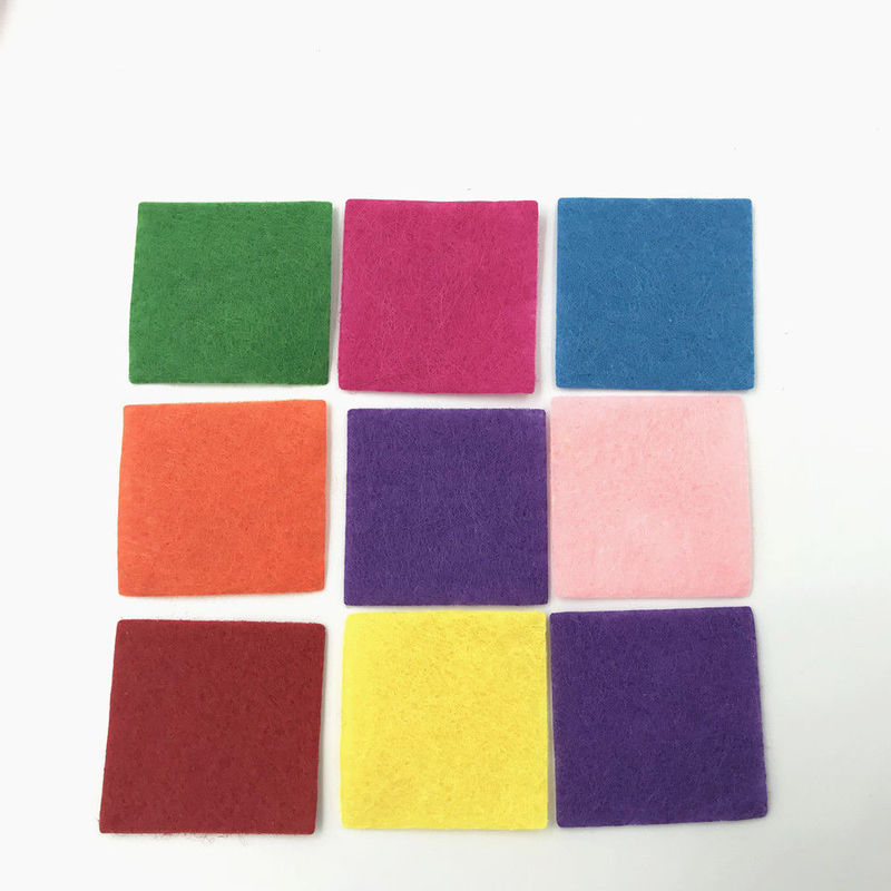 DIY 200pcs Mixed Colors Die Cut Square Felt Appliques scrapbooking decoration 30MM