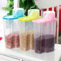 2.5L Large Rice Cereal Bean Dry Food Storage Dispenser Container Lid Sealed Box